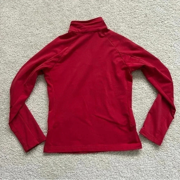 Descente 1/4 Zip Ski Snowboarding Outdoor Long Sleeve Shirt Sweater Red Size Med - Picture 14 of 16